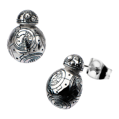 Star Wars: Episode VII - The Force Awakens BB-8 Droid 3D Cast Stainless Steel Stud Earrings